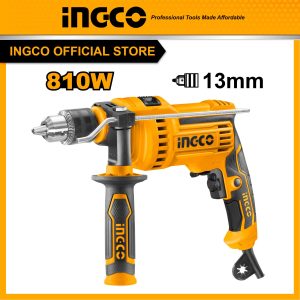 Máy khoan búa ingco 810w ID8108 me khoan Ø1.5-13mm tốc độ không tải 0-2800 vòng/phút có nút khóa để chỉnh tốc độ