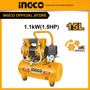 Máy nén khí không dầu 15L 1100W (1.5HP) INGCO ACS111152