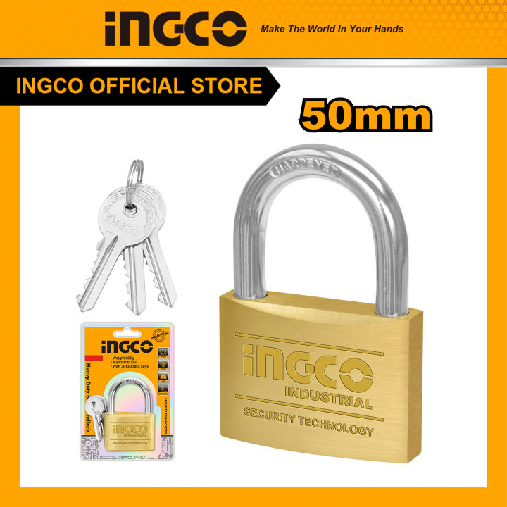 Ổ khóa đồng thau 5cm INGCO DBPL0502