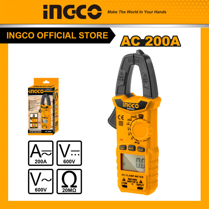 Ampe kìm AC kỹ thuật số INGCO DCM2001