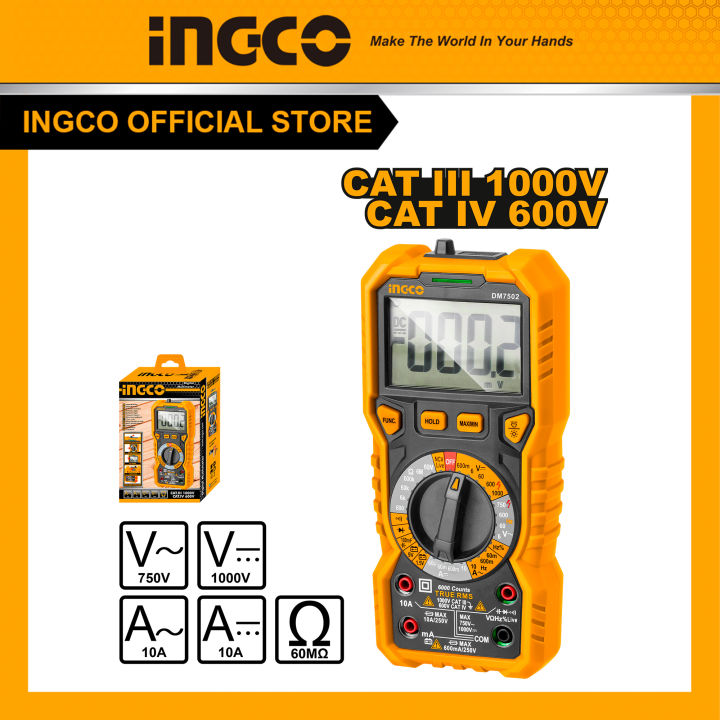 Đồng hồ đo điện vạn năng INGCO DM7502