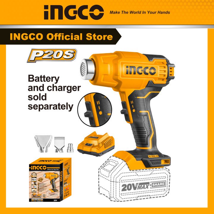Máy khò nhiệt pin 20V INGCO HGLI2002
