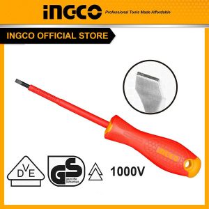 Tua vít dẹp cách điện SL6.5*150mm INGCO HISD816150