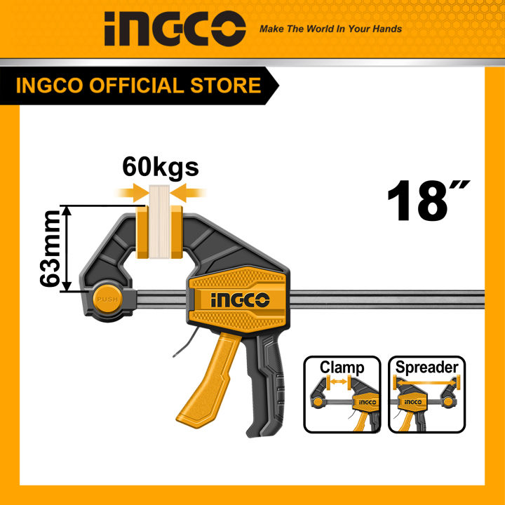 Thanh kẹp nhanh 18 inch INGCO HQBC01603