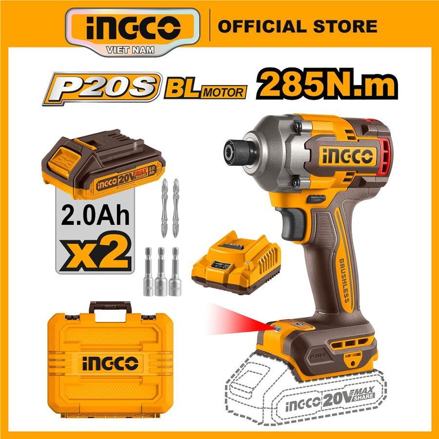 Máy siết vít pin 20V INGCO CIRLI2028 285Nm