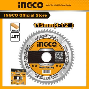 Lưỡi cắt gỗ 115mm cốt 16mm, 40 răng INGCO TSB111555