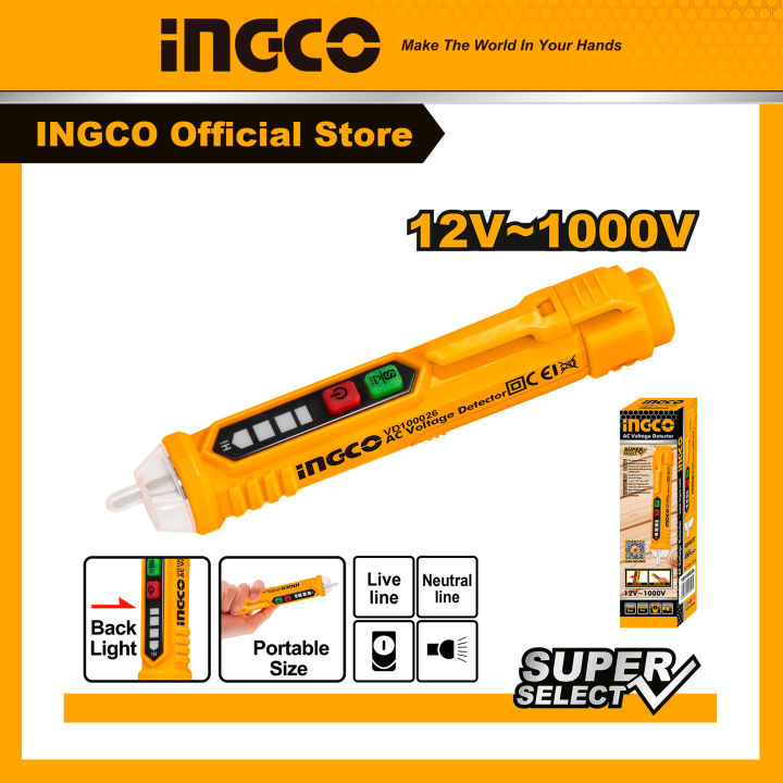 Bút dò điện đa năng báo đèn và âm thanh INGCO VD100026