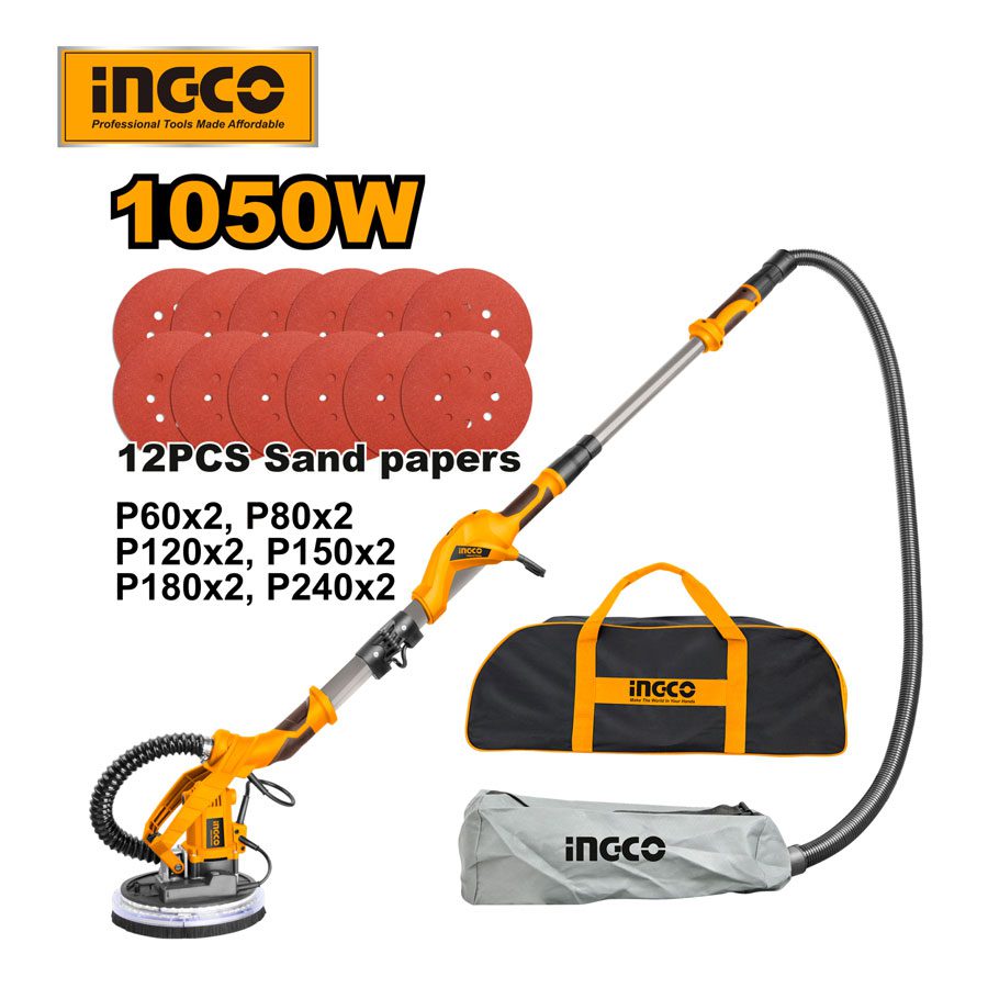 DWS10501-2 Máy chà nhám thạch cao cán dài INGCO DWS10501