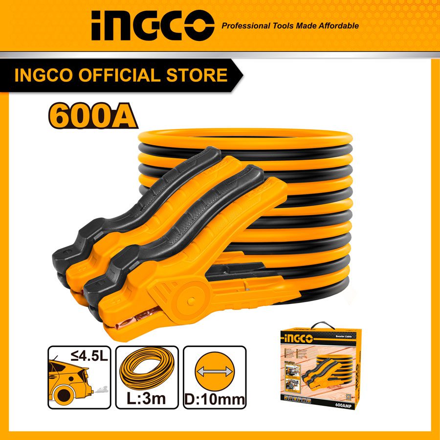 Dây sạc bình 600A INGCO HBTCP6008