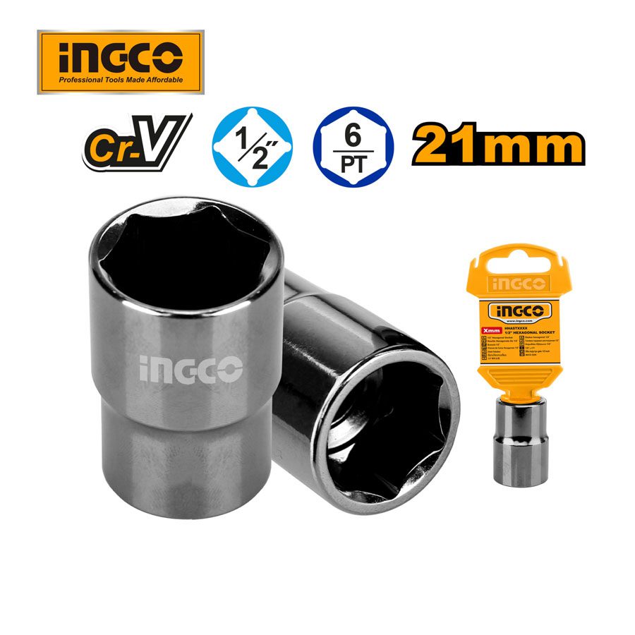 HHAST12211-2 Đầu tuýp 21mm INGCO HHAST12211
