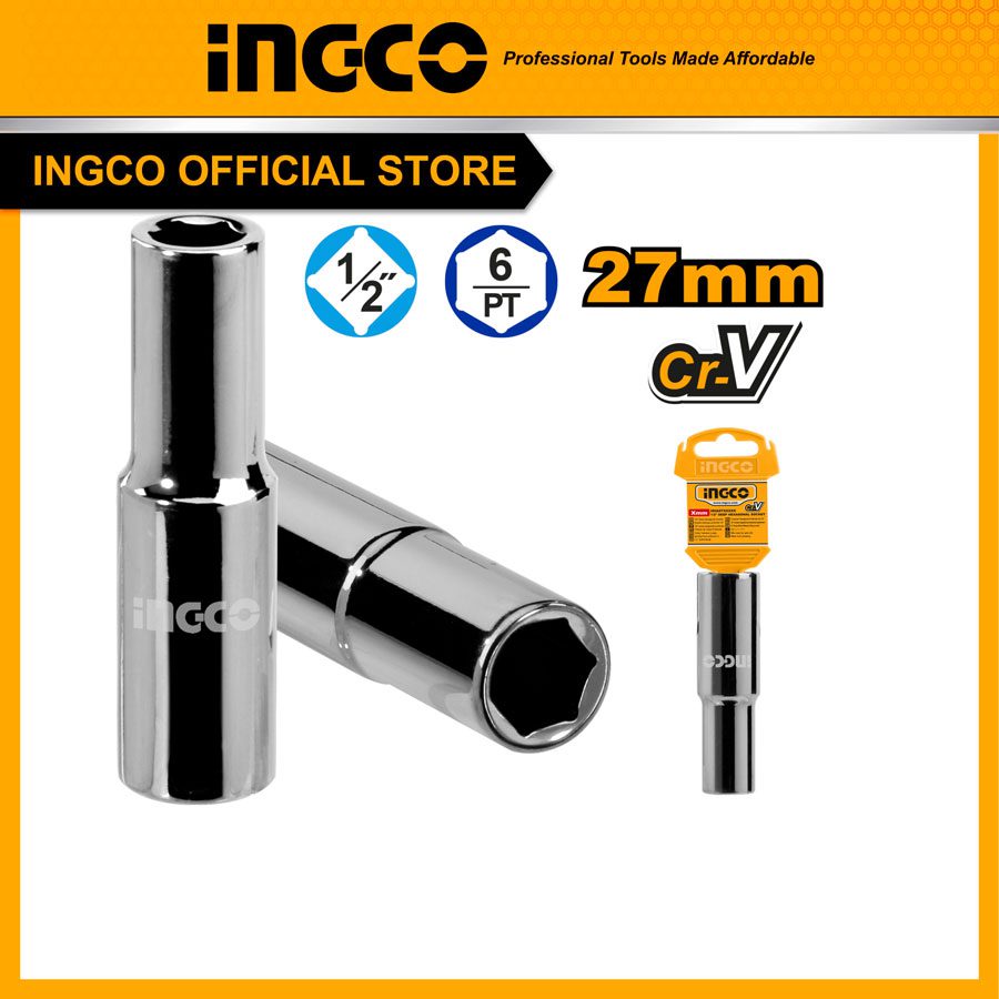 Đầu tuýp 27mm loại dài INGCO HHAST12273L