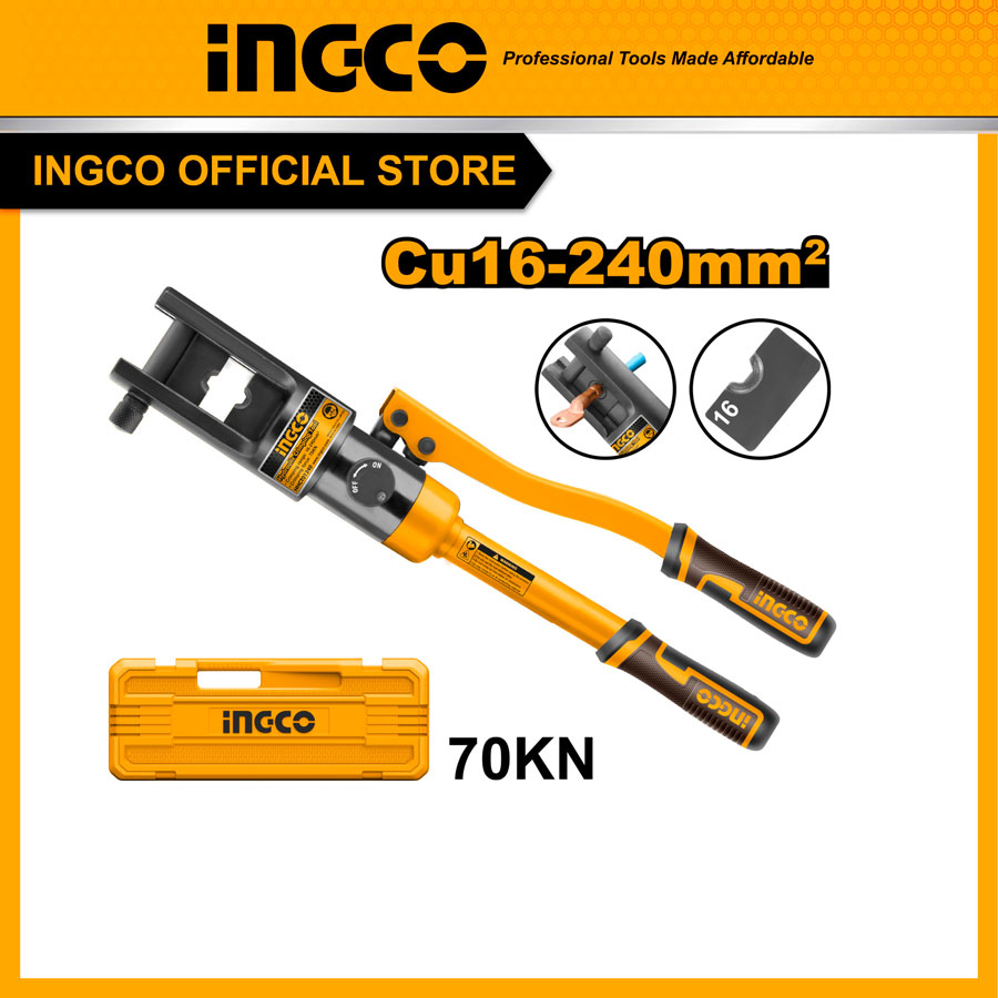 Kìm ép cốt thủy lực 16mm2 đến 240mm2 INGCO HHCT01240