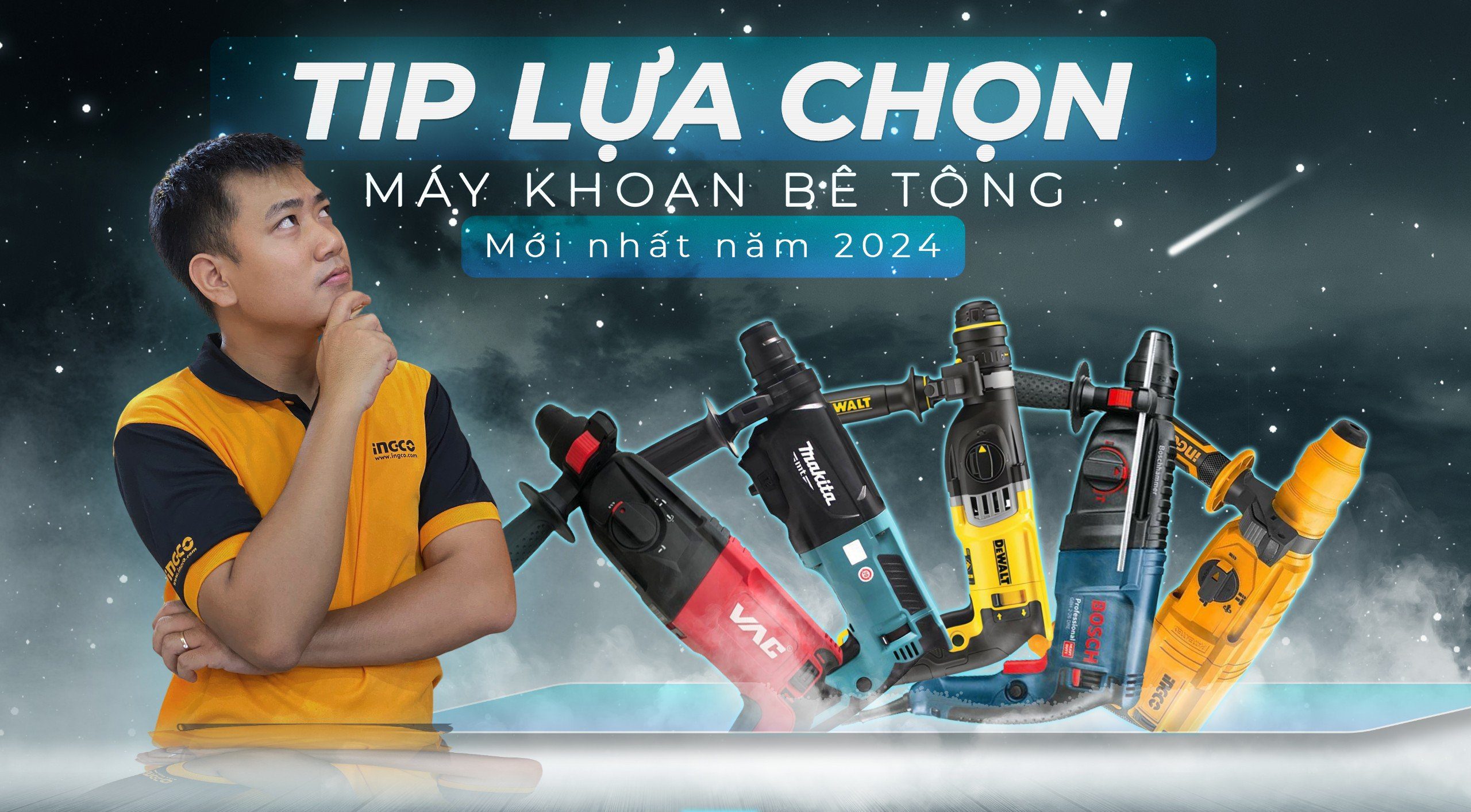 Tip lựa chọn máy khoan mới nhất năm 2024