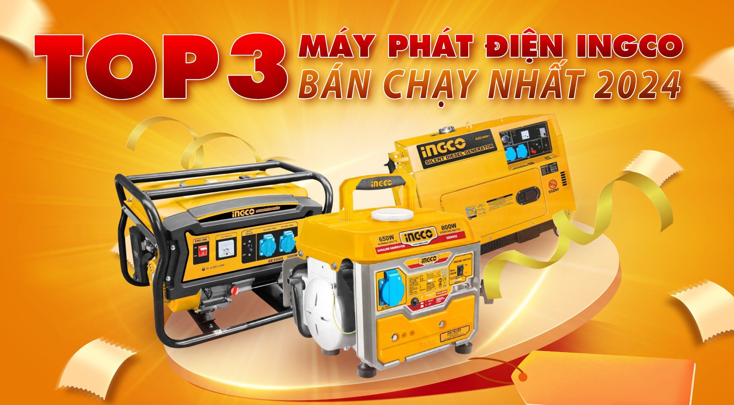 Top 3 máy phát điện INGCO bán chạy nhất 2024