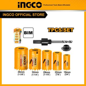 Bộ 7 chi tiết khoét gỗ lổ tròn INGCO AKH0071