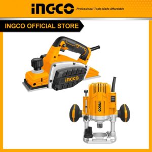 Bộ Combo INGCO BTCB202415 - Máy phay gỗ 1600W RT160028 + Máy bào điện 750W PL7508