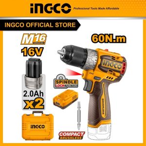 Máy khoan pin 16V INGCO CDLI16682 60Nm motor không chổi than