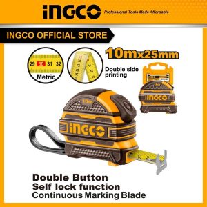 Thước kéo 10m bản rộng 25mm INGCO HSMT081025