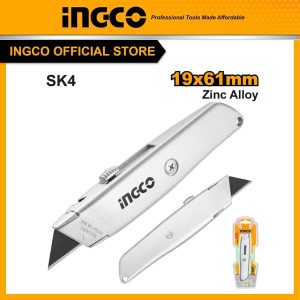 Dao rọc giấy đa năng thân hợp kim kẽm INGCO HUK615