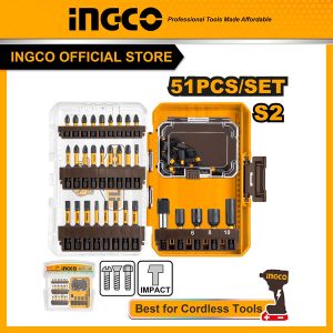 Bộ 51 chiếc tua vít tác động (thích hợp dùng cho máy siết vít) Ingco AKDL25106