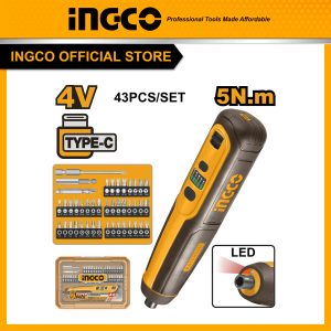 Máy siết vít dùng pin 4V INGCO CSDLI04062 lực siết 5Nm cống sạc type C (cáp được bán riêng)