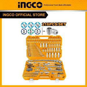 Bộ đồ nghề sửa chữa đa năng 216 món INGCO HKTHP22161 sửa xe ô tô, xe máy, xe đạp, bảo dưỡng máy cho kỹ thuật công ty, công trình