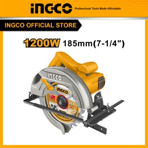 Máy cưa đĩa cầm tay INGCO CS18578 1200W kèm 1 đĩa cưa gỗ 24T Ø185mm cốt 20mm