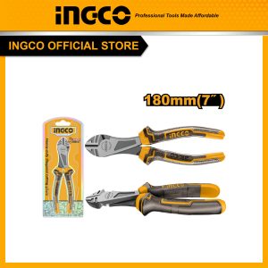 Kèm cắt trợ lực 180mm (7 inch) INGCO HHDCP08188 thép cacbon #55,  xử lý bề mặt dầu đánh bóng và chống gỉ, tay cầm hai màu chống trượt