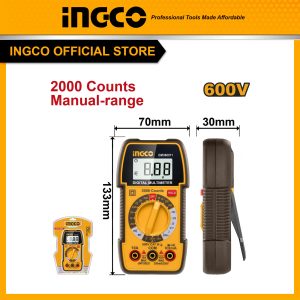 Đồng hồ đo điện vạn năng INGCO DM360011 đo điện áp DC, dòng điện DC, điện áp xoay chiều, điện trở