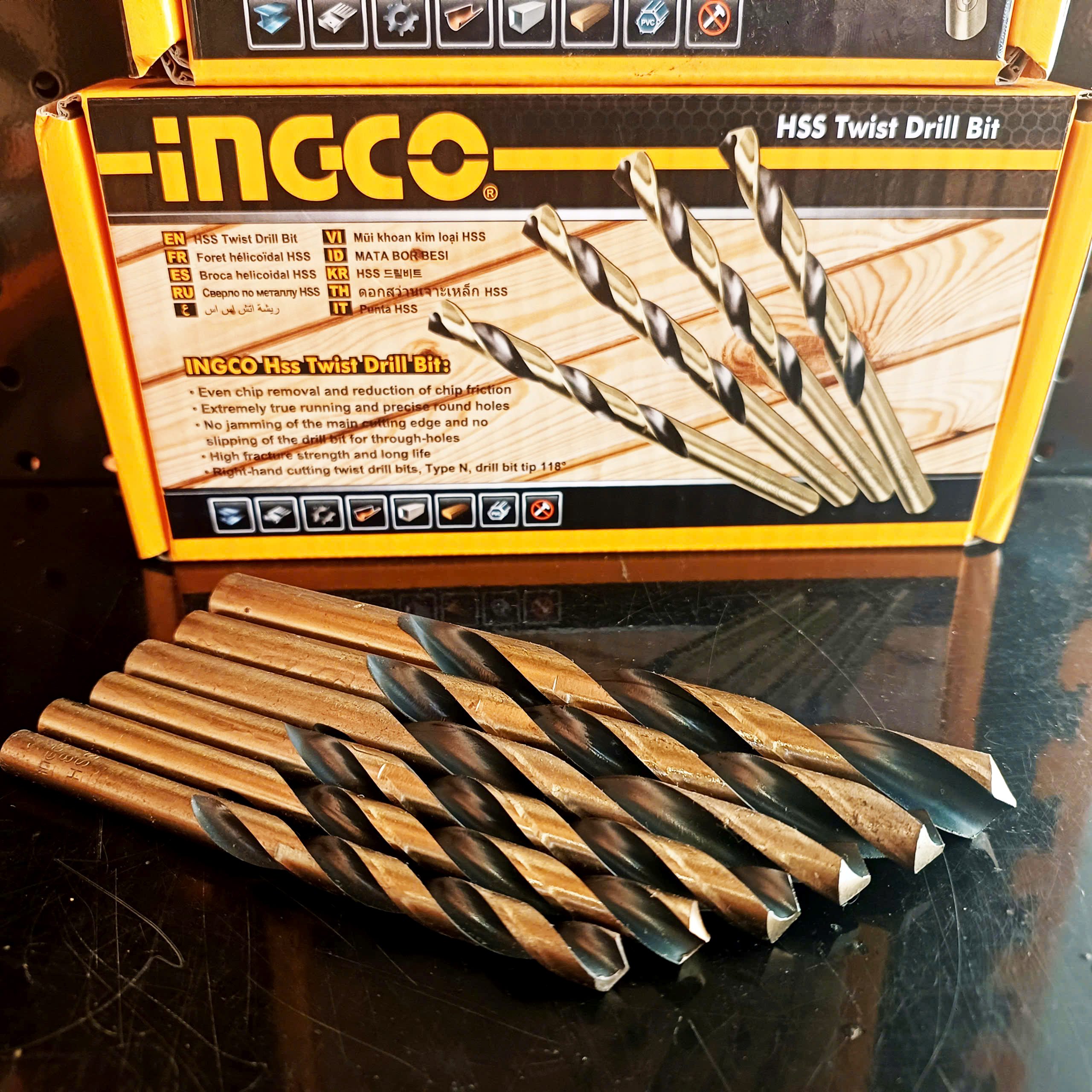 Bộ combo 6 mũi khoan kim loại, gỗ, nhựa cho DIY và chuyên nghiệp, Thợ CBDBT814 size 8mm, 9mm, 10mm, 11mm, 12mm, 14mm (11) Bo combo 6 mui khoan kim loai go nhua cho DIY va chuyen nghiep Tho CBDBT814 size 8mm 9mm 10mm 11mm 12mm 14mm 11