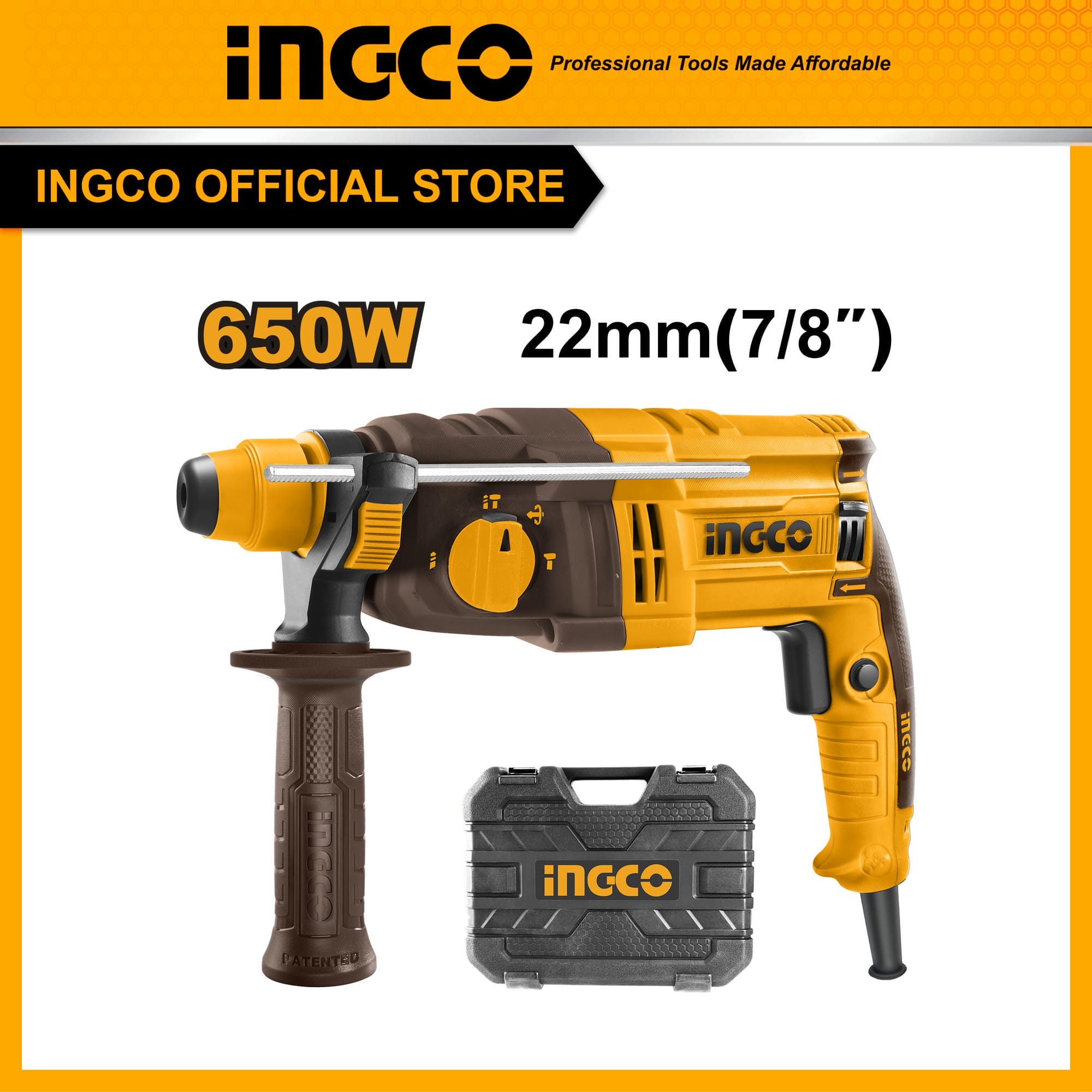 Máy khoan đục bê tông INGCO RGH6528 650W