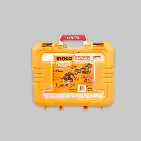 Máy mài góc không chổi than 3 tốc độ hệ pin 42V max INGCO CAGLI4128102 Máy mài góc không chổi than 3 tốc độ hệ pin 42V max INGCO CAGLI4128102