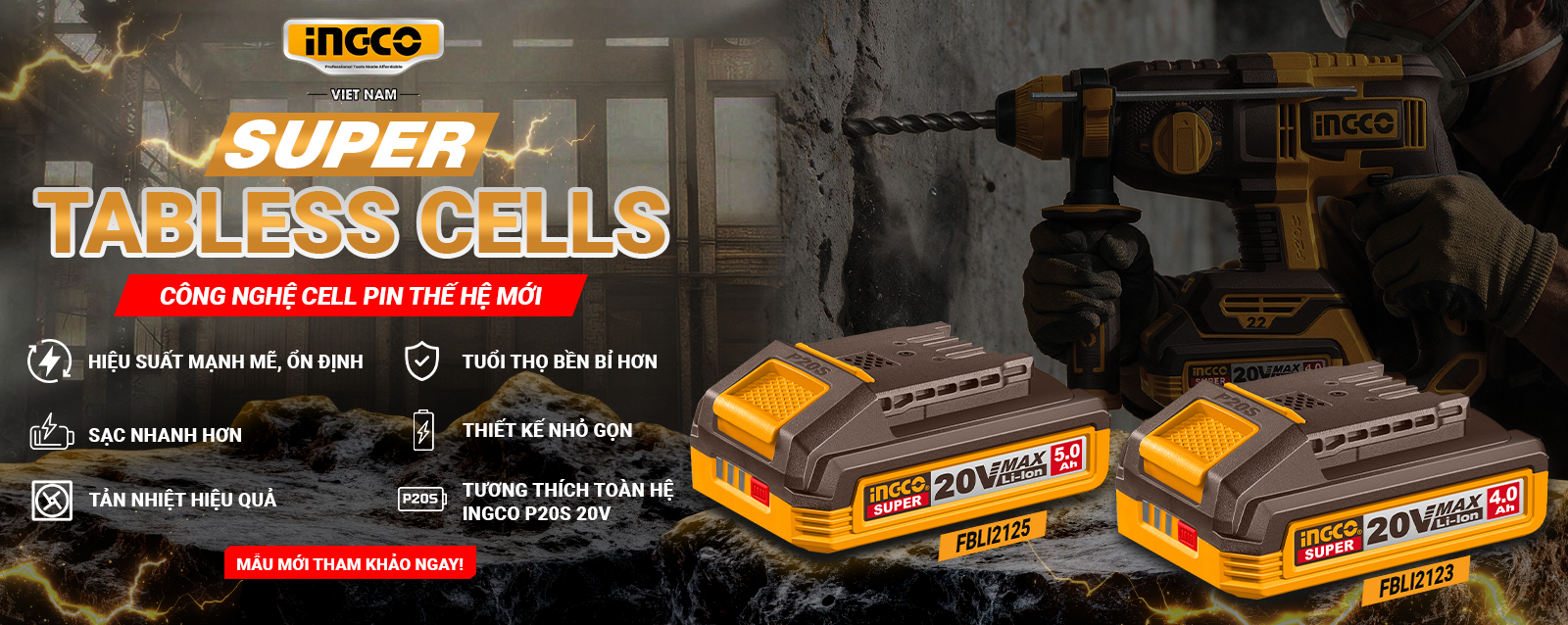 Hệ pin Super Tabless Cells là gì? Có ưu điểm gì? 10 SUPER TABLESS CELLS BANNER WEB INGCO VN